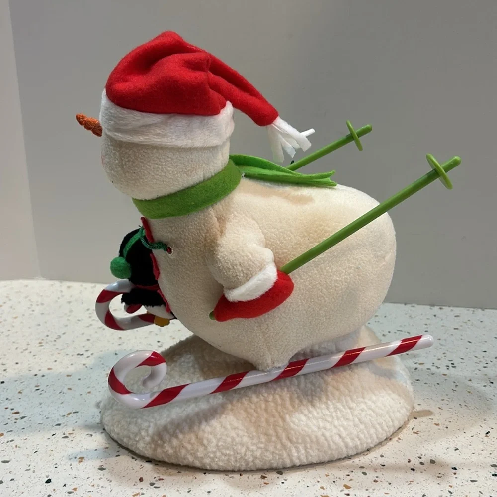 Hallmark‎ Jingle Pals 2012 Snowman & Penguin Ski Plush Animated Musical